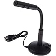 LipiWorld® USB Desktop Stand Microphone Portable Studio Speech Mic for Laptop PC Skype(Desktop Stand Mic)