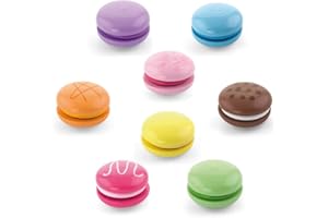 EITECH VIGA-50807 VIGA-Pack de 8 Galletas Macaron de Juguete-Madera, color surtido (50807)