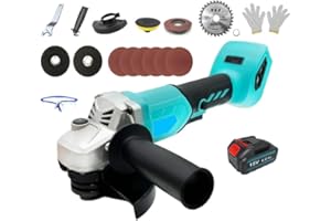 ANUPTTA Akku-Winkelschleifer, Kompatibel mit Makita Bürstenlo,18V Trennschleifer Scheibe 125mm Schleifen mit 6000mAh Akku，zum Entfernen von Farbe und Mörtel, zum Schleifen，Schneiden