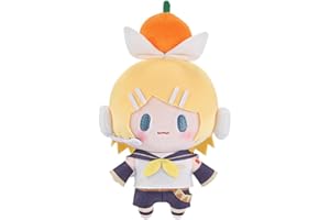Zhongkaihua Anime Miku Plush Kagamine Rin Len Figura Cojín Relleno Suave Sofá Dormitorio Decoración del Hogar Regalos 15 cm