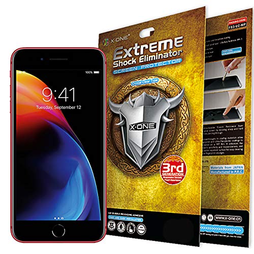 X.ONE Premium iPhone 7 Plus 8 Plus Screen Protector Extreme Anti Shock PET Film Plastic Cover Guard - Anti-Scratching, Shock Proof, Shatter Proof, Bubble Free Easy Application, Case Friendly