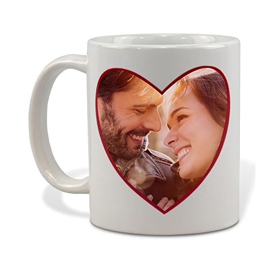 Taza mágica. Taza mágica Personalizada. Taza con Foto. Regalo Original. Corazón Rojo - Imagen 3