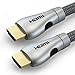 Produktbild Tech'Import® - HDMI Profi Kabel 1.4 - Silver Edition - 1,5M - HDMI 2.0 kompatibel - Ultra HD 2160p (4K) / Full HD 1080p - Hohe leistung mit 3D, Ethernet und Audio Return Channel (ARC) - Mehrfach Schirmung - Nylon umflochten