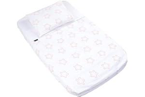 BUBBLIN - COCCOLA IL TUO BIMBO Bubblin Lenzuola Compatibili 83x50 cm 3 Pezzi Federa Cuscino + Lenzuolo Superiore a Sacco + Coprimaterasso con Angoli 100% Cotone (Stella)