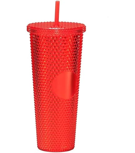 Gobelet Riveté, Avec Couvercle Et Paille, 710 Ml, Gobelet En