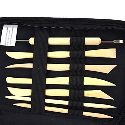 WINOMO Modellier-Werkzeug Sculpting Werkzeug Clay Werkzeug Keramik Skulptur Ton schnitzen Werkzeug Kit – 14 Stücke - 8