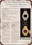 pulsar led watch repair With mounting holes mefoll Wall Art Decor Signs 1973 Pulsar First LED Digital Watch Funny Metal Signs 8x12 Tin Sign Retro Home Decor Bar Decor by