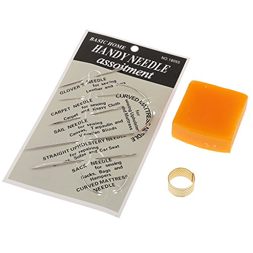 MagiDeal 13er Leder Nähen Set, Nützliche Leder Werkzeu Überstich Ahle Werkzeug Pin Sewing Maschine Drucktuch Rad/Einrollscheibe/Scriber/Scanlinie - 3