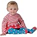 Piccalilly Organic Cotton Blue Girls Spot Tights 0-12 Months