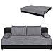 Produktbild ROLLER Boxspringsofa - Grau-Schwarz - Dauerschläfer