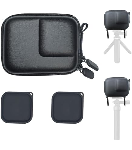 Coque De Protection En Silicone Pour Insta360 Ace Pro - Anti-rayures, Avec Capot Objectif Et Cordon De Cou - Couleur Noire
