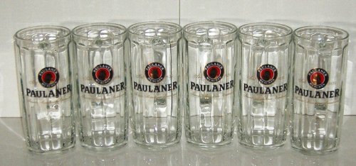 Preisvergleich Produktbild 6 Stück Paulaner 0,5l Seidel Bierkrüge