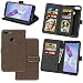 Produktbild Huawei Honor 9 Lite Hülle, Honor 9 Lite Handyhüle, Alfort Retro Matte Einfarbige Farbe Prämie PU Ledertasche Multifunktional Lederhülle Tasche Wallet Case Cover Schutzhülle für Huawei Honor 9 Lite Smartphone 5.65" mit 9 Kartenfächer / Foto-Slot und Standfunktion ( Braun )