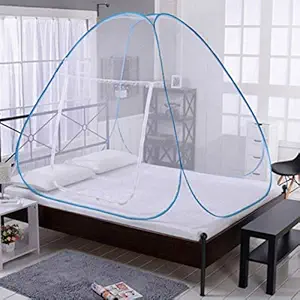 ADOFO Foldable Single Bed Mosquito Net in Blue