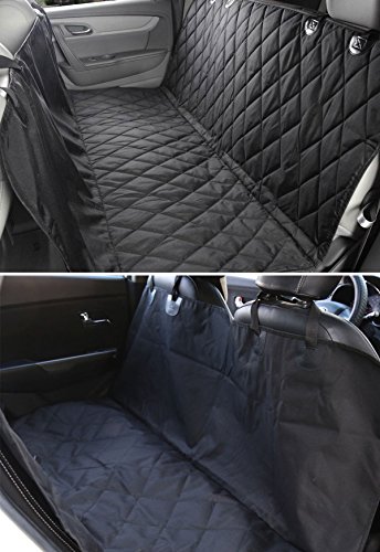 Autoschondecke oder Autositzbezug, Verstellbarer Wasser-beständiger und Rutschfester Gummi-Schutzträger Mit Anker-Sitzschutz für Universal Autos, Trucks und SUV, Hängematte Cabriolet / Schützen Ihr Auto Rücksitz Von Staub, Haar, Geruch und von Allgemeiner Zerstörung / Einfach An und Weg / Ein Muss für Alles Haustier Besitzer und Eltern - 6