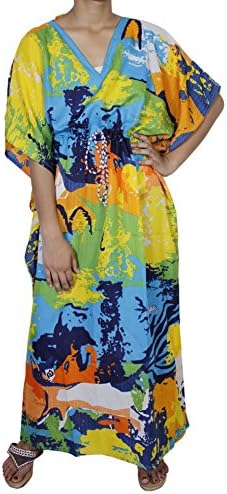 Dress Kaftan Women Abaya Clothing Plus Size Maxi Gown Loose Clothes Girl Viscose