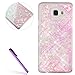 Produktbild Für Samsung Galaxy A5 2016 Hülle Glitzer,A5 2016 Hülle Transparent Hardcase,EMAXELERS A5 2016 Hülle Crystal Clear,Galaxy A5 2016 Hülle Bling Flüssige Fließend Wasser Glitter Glitzer Glanz Sparkle Klar Hart Plastik Tasche Für Galaxy A510,Galaxy A510 Hülle Glitter,Galaxy A5 2016 Hülle Liquid Flüssige Fließend Glitter Fluorescent Herz Hard Plastic Tasche Handytasche Hülle Schale Etui Für Samsung Galaxy A5 2016,Fluorescence Hearts:Pink