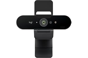 ‎LOGITECH Logitech Brio 4K Webcam, Videogespräche, Mikrofon mit Geräuschunterdrückung, automatische HD-Belichtungskorrektur, Microsoft Teams, Zoom, Google Voice, Google Meet, PC/Mac/Notebook/Macbook - Graphit