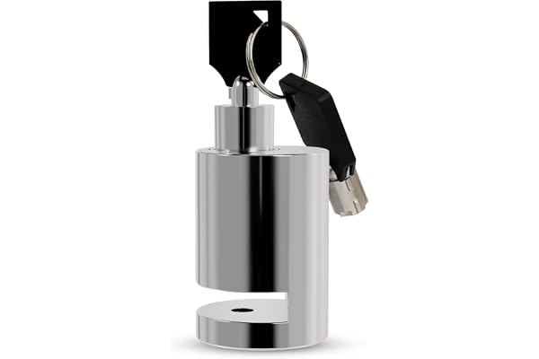 Pivalo PVHDBL1 Stainless Steel Disc Brake Lock Heavy Duty 7mm Automobile Locking with Chrome Finish Anti Theft Bicycle Wheel Security for All Bikes Scooty & Motorcycle