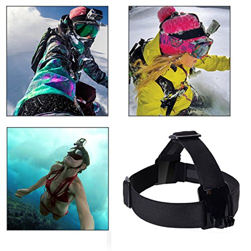 XCSOURCE® 35tlg Zubehör Satz set für GoPro Hero 2 3 3 +4 SI4000 SJ5000 Kamera Teleskopisch- handheld-Stativ Monopod Selfie-Sticks Aufbewahrungskiste Tasche Brustgurt Kopfband Handschlaufe Schweißbänder Saugnapf Lenker / Sattelhalter J-Haken Anti-Fog Inserts Stativ-Adapter Schrauben Klebstoff self-trocken im Freien Reise Fotografie Foto OS094 - 6
