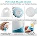 Travel Inspira Silicone Travel Bottles 3.3oz 3 Pack TSA Airline Carry-on Approved Squeezable & Refillable Travel Containers for Shampoo, Conditioner, Lotion, Toiletries