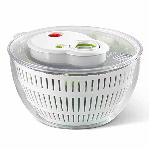 Preisvergleich Produktbild Salatschleuder "Turboline" 26 cm, SAN, transparent / weiß
