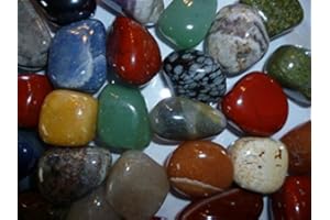 ‎AMAHOFF Edelsteine (500g) - hochwertiger Trommelsteinmix - bunte Mischung - 2-3cm große Steine - inkl. Infomaterial - von AMAHOFF