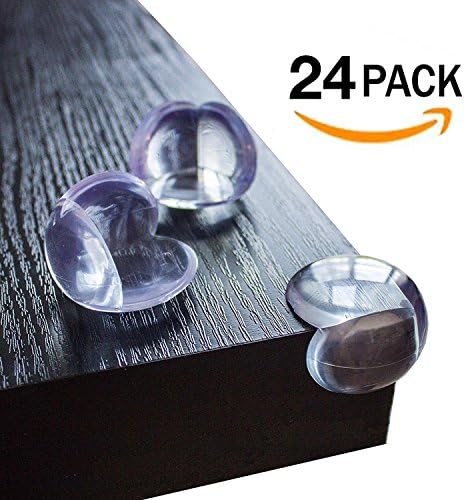 LAUNCH PROMO | Akeekah Child Safety Corner Guards | 24-Pack | Clear, Soft and Large Baby Corner Protectors | Strong Adhesive &amp; Premium Quality