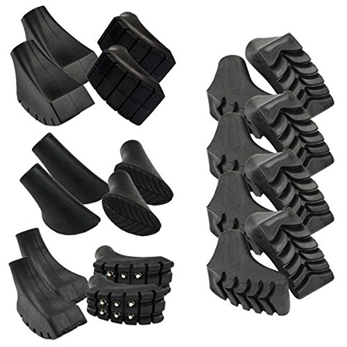 Sparpaket mit 20 Stück / 10 Paar Nordic Walking Pads STONE, GROUND, BIG und SPIKE Gummipuffer für Asphalt und Stein Sparpaket mit 20 Stück / 10 Paar Nordic Walking Pads STONE, GROUND, BIG und SPIKE Gummipuffer für Asphalt und Stein