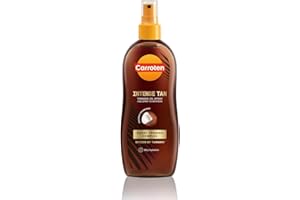 Carroten Aceite Bronceador Intensivo con Coco 200 ml - Acelerador del Bronceado con Aceites de Zanahoria y Coco - Potenciador del Bronceado Rápido e Intenso con Vitaminas A y E, sin SPF