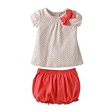 Etosell Summer Cute Kids Baby Girl Short Sleeve Tops+Short Pants Outfits Set