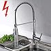 Price comparison product image Aimadi Low Pressure Kitchen Sink Mixer Tap Single Lever Mixer Tap Single Lever Chrome Kitchen Sink Mixer Tap with Dish Rinser Spring Fitting