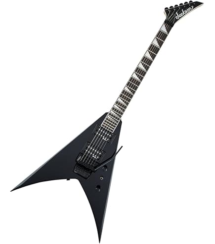 Jackson JS Series Warrior JS32 Black with White Bevels - Amaranth