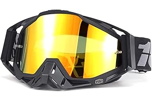 XFSRG Occhiali Ciclismo Uomo Occhiali Da Moto Ciclismo Antivento Maschera Protettiva Sci E Motocross 100% Downhill Per Esterni