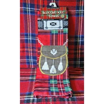 Kilt Towel - Red - Loch Ness Gifts