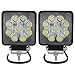 Produktbild VINGO® 2X 27W Arbeitsscheinwerfer LED 12v Quadratisch Arbeitslicht Auto Scheinwerfer Lampe 6500K Weiß Für Trecker Offroad KFZ Bagger SUV