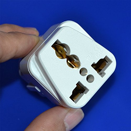 Saflyse Reisestecker Europa Universeller Reise-Adapter EU / Korea / Frankreich / Russland – geeignet für Geräte mit Euro-Stecker - 2