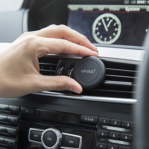 Phone-Holder-Magnetic-Car-Mount-for-Air-Vent-Moneyback-Guarantee-works-with-all-Mobile-Phones-Iphone-6-6-plus-5-5s-5c-4-4s-Samsung-Galaxy-S6-S5-S4-Note-4-3-and-all-Other-Smartphones-GPS-Devices-Whozzu