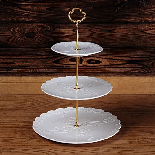 Highquality fruit drawing-room three-tier cake stand dried fruit tray afternoon tea snack-A