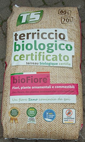 Preisvergleich Produktbild Zertifizierter Bio-Blumenerde für Pflanzen und essbare 80 LT