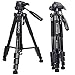 Produktbild Leichte Stativ – Tairoad Tragbare Kompakt Kamera Stativ mit 360 Grad Schwenkkopf und Schnellwechselplatte für DSLR Canon EOS Nikon Sony Panasonic Samsung – Schwarz
