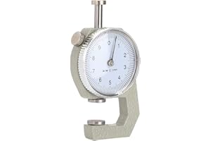 zhoul Misuratore di Spessore di Alta qualità Quadrante Rotondo Attrezzatura di misurazione a Testa Piatta Attrezzatura da Bordo in Pelle per Gioielli 0-10