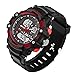 Produktbild SANDABand wasserdichte Sportuhr Männer, die Militärarmbanduhren tauchen Herren Digitaluhr Camping,Red