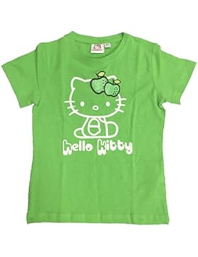 T-Shirt Bimba Hello Kitty Mela Glitter, Maglietta maniche corte Bambina *06522