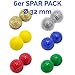 Produktbild SUPER SPAR SET | Magnet Akupunktur Akupressur Massage Kugeln | 2er Set | Ø ca. 32mm | 6 verschiedene Farben