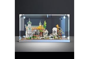 FYHCY Vitrine en Acrylique pour château de Rivendell 10316, vitrine de Rangement Anti-poussière pour château de Rivendell 10316, Amateurs de Le·go (vitrine Uniquement), Taille : 80 x 40 x 45 cm A