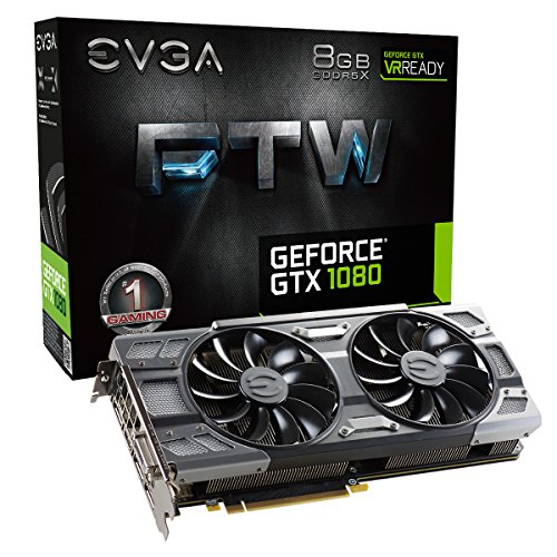 EVGA 08G-P4-6286-KR NVIDIA GeForce GTX 1080 8GB - Tarjeta gráfica (Activo, NVIDIA, GeForce GTX 1080, GDDR5X, PCI Express 3.0, 7680...