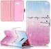 Produktbild ISENPENK Samsung Galaxy A5(2017) Handy Lederhülle Für Samsung Galaxy A5(2017) Klapp Hülle Leder Muster [Blau Lila Dreaming] Original Magnet Bookstyle Flip Cover Wallet,Tasche Mit Gürtelclip Leder PU Lederhülle Schale Standfunktion Etui Schutzhülle Credit Card Slots Case Schutzhülle