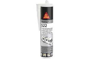 SIKA - Adhesivo/sellador - Sikaflex 522 blanco - Para juntas de caravanas y autocaravanas - Interior y exterior - Resistencia a la intemperie - 300 ml