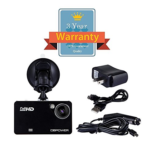 DBPOWER 2.7, Car Dash Cam Video Recorder DVR Camcorder Car Camera with Night Vision 120 ° 1080P HD G-Sensor capteur-g, 4xZoom, Support for Micro SD Cards 32GB (Not Included) - Image 9